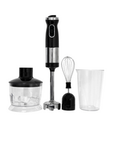 Royal Swiss Pan Set ® - Frullatore Ad Immersione 3 in 1 - Multiplo e Frusta - potente motore da 500 watt - 2 velocità - Frusta a immersione in acciaio inox rimovibile - contenitore di miscelazione di alta qualità da 650 ml