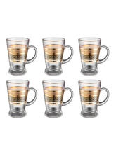 Hakal Line ® Set 6 bicchieri Luxury da thè Caffè Servizio