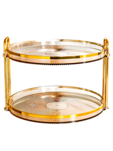 Vassoio Porta Dolci Da Portata Frutta Secca 2 Piani Scomparti