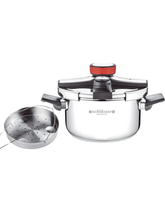 Schleizer ® Pentola a Pressione Cocotte In Acciaio Inox Clipso