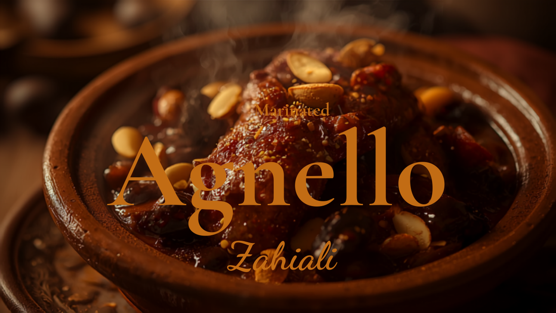 Tajine di agnello con prugne e mandorle - Zahiali