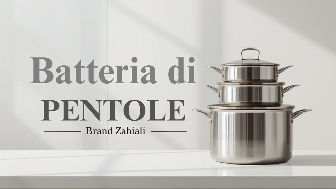 Batteria di pentole in acciaio inox - Zahiali