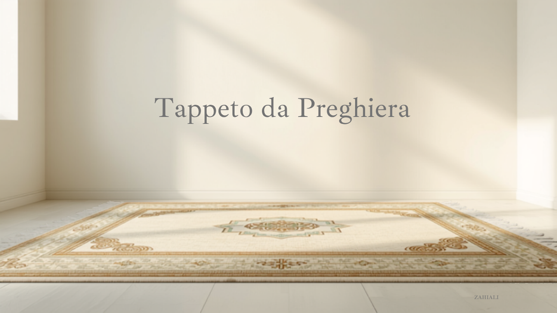 Tappeto da preghiera musulmano con arco mihrab - Zahiali