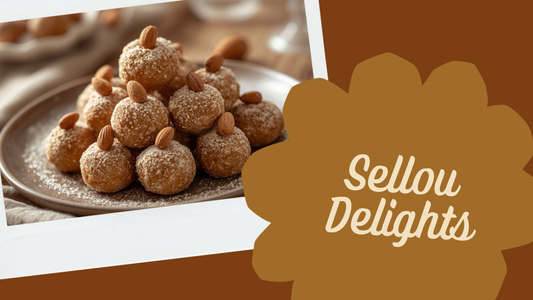 Sellou (sfouf), dolce energetico marocchino - Zahiali