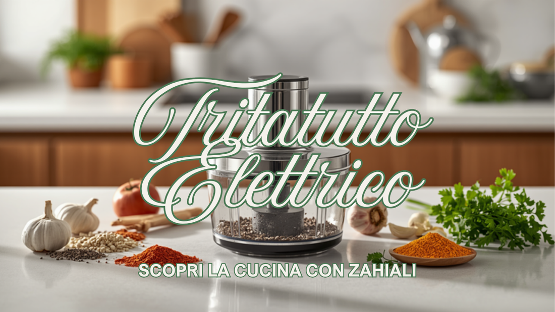 Tritatutto elettrico con spezie ed erbe - Zahiali