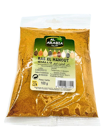 Ras El Hanout Giallo Al Arabia 100g - Miscela di Spezie Tradizionale