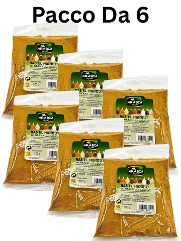 Ras El Hanout Giallo Al Arabia 100g - Miscela di Spezie Tradizionale