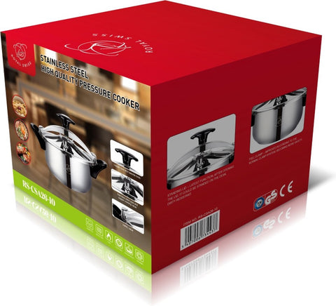 Royal Swiss Cocotte ® Pentola a Pressione Cocotte In Acciaio Inox