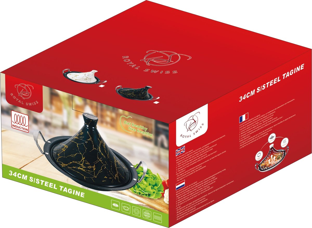 Dettaglio del coperchio conico della tajine marocchina 38 cm