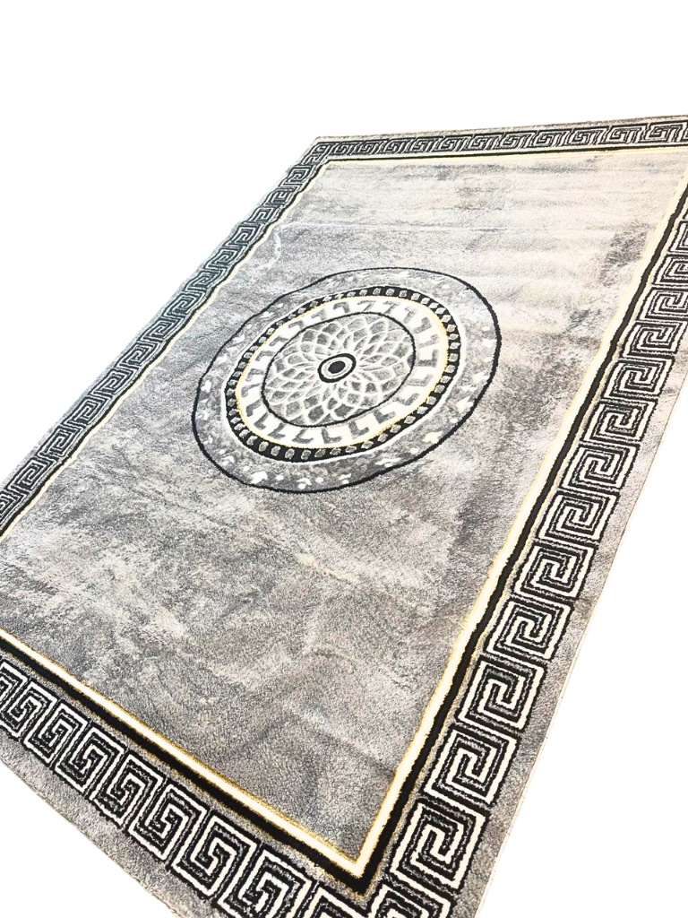 Tappeto Grigio Siderale 200x280cm - Riflessi d'Argento e Modernità Urbana