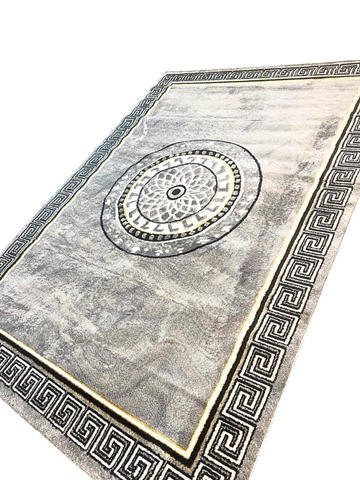Tappeto Grigio Siderale 380x280cm - Riflessi d'Argento e Modernità Urbana