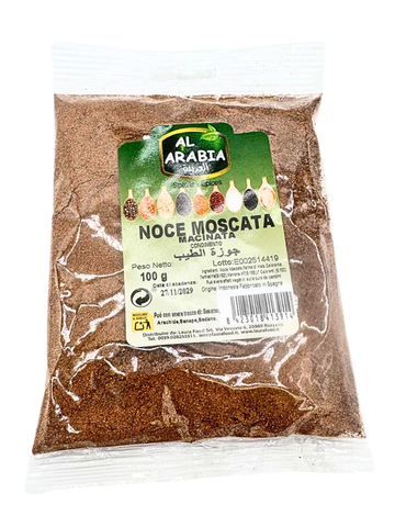 Noce Moscata Macinata Al Arabia 100g - Aroma Caldo e Intenso