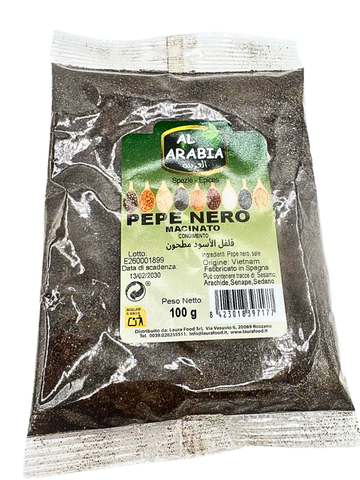 Pepe Nero Macinato Al Arabia 100g - Condimento Universale di Carattere