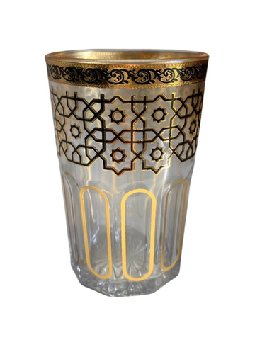 Set Bicchieri Atay da the arabo te marocchino 12 Pezzi Oro Dorati Decorati