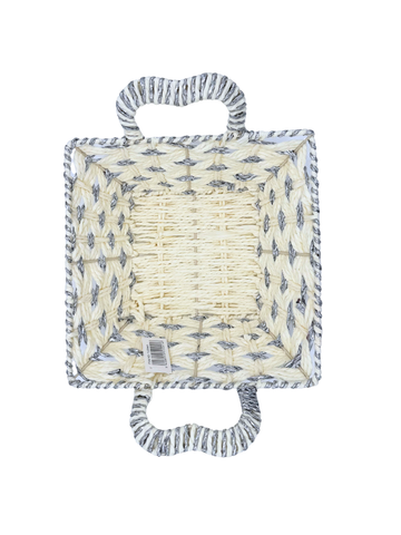 Cesto Porta Pane 27cm da Servizio Per Pane Dolci Panna Argento