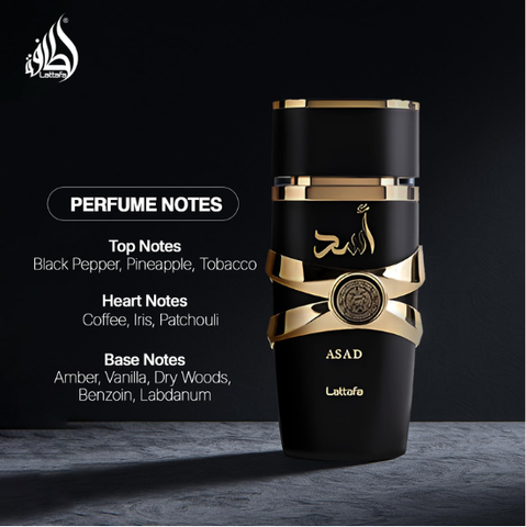 Lattafa® assad eau de parfum black 100ml