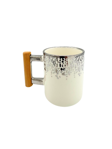 Set 6 Tazze in Porcellana da The Caffe Premium con manico in Legno