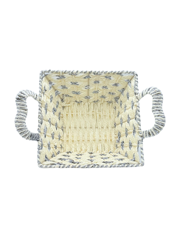 Cesto Porta Pane 27cm da Servizio Per Pane Dolci Panna Argento