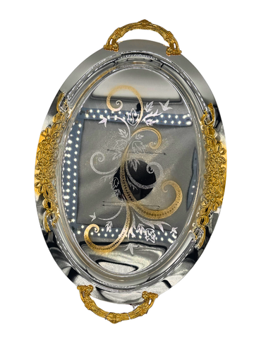 Vassio Argento e Oro royal swiss Da servizio Decor Moderno