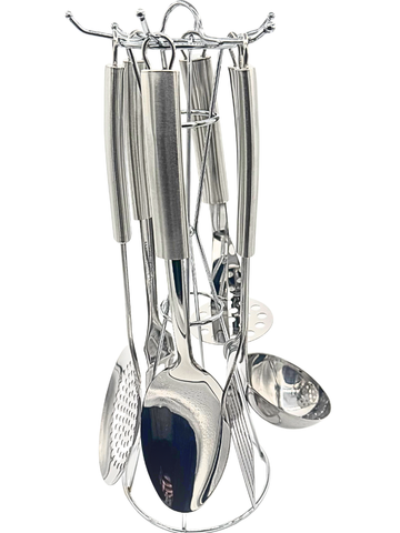 Set di 6 Utensili da cucina in acciaio inox