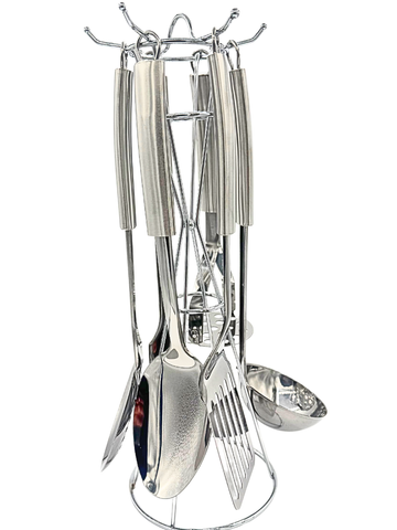 Set di 6 Utensili da cucina in acciaio inox