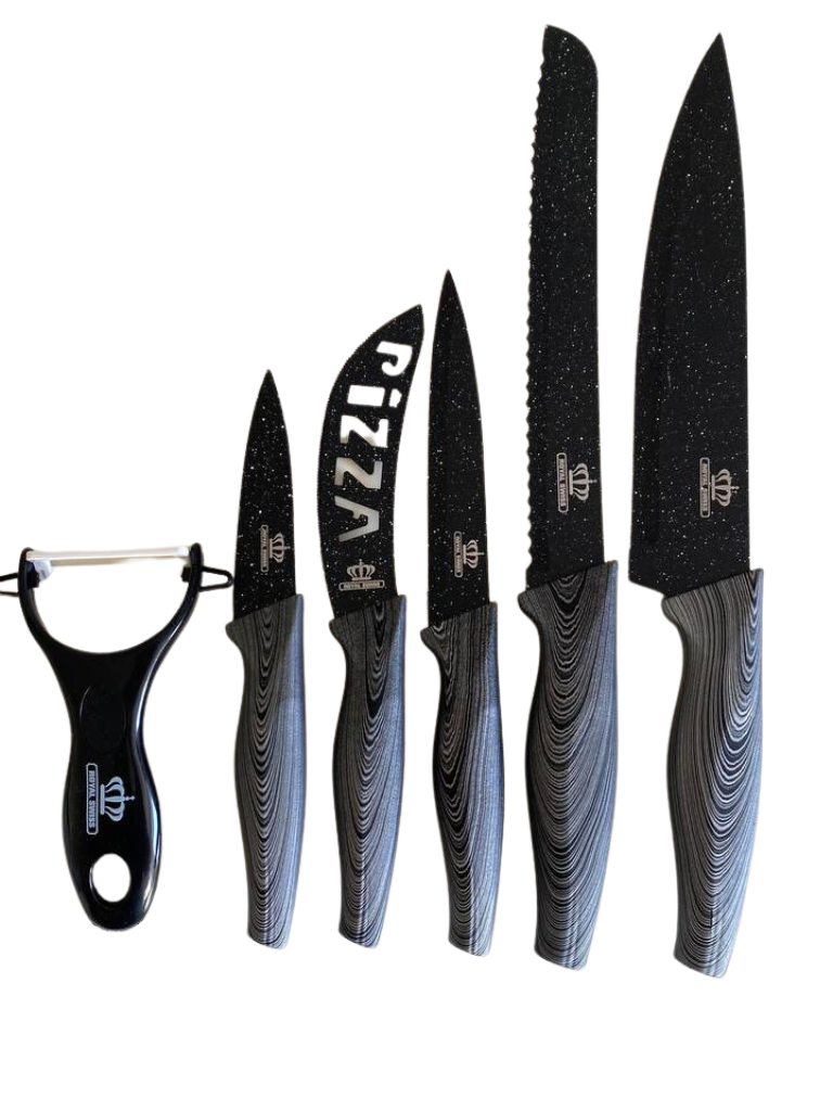 Coltelli Da Cucina Set Premium Antiaderente Da 6 Pezzi In Acciaio Inox