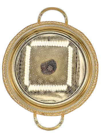 Vassoio tradizionale marocchino per tè The da Servizio 35CM