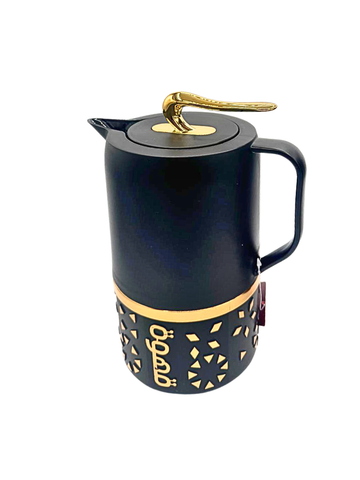 Coppia di 2 Thermos Moderni con Calligrafia e Dettagli Oro