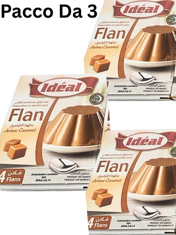Preparato per Flan Idéal - Gusti Assortiti (Vaniglia, Caramello, Cioccolato, Banana, Fragola)