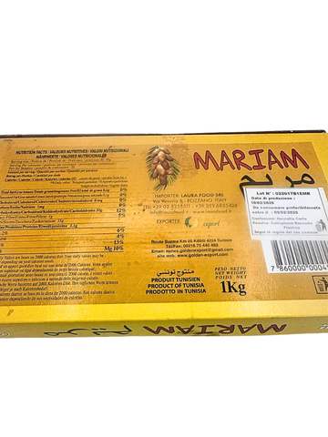 Datteri Naturali Deglet Nour di Tunisia Mariam 1kg