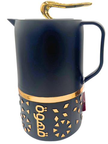 Coppia di 2 Thermos Moderni con Calligrafia e Dettagli Oro