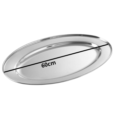 Piatto da servizio frutta carne verdure in acciaio inox 70 CM 60 CM di Grandi dimensioni da portata