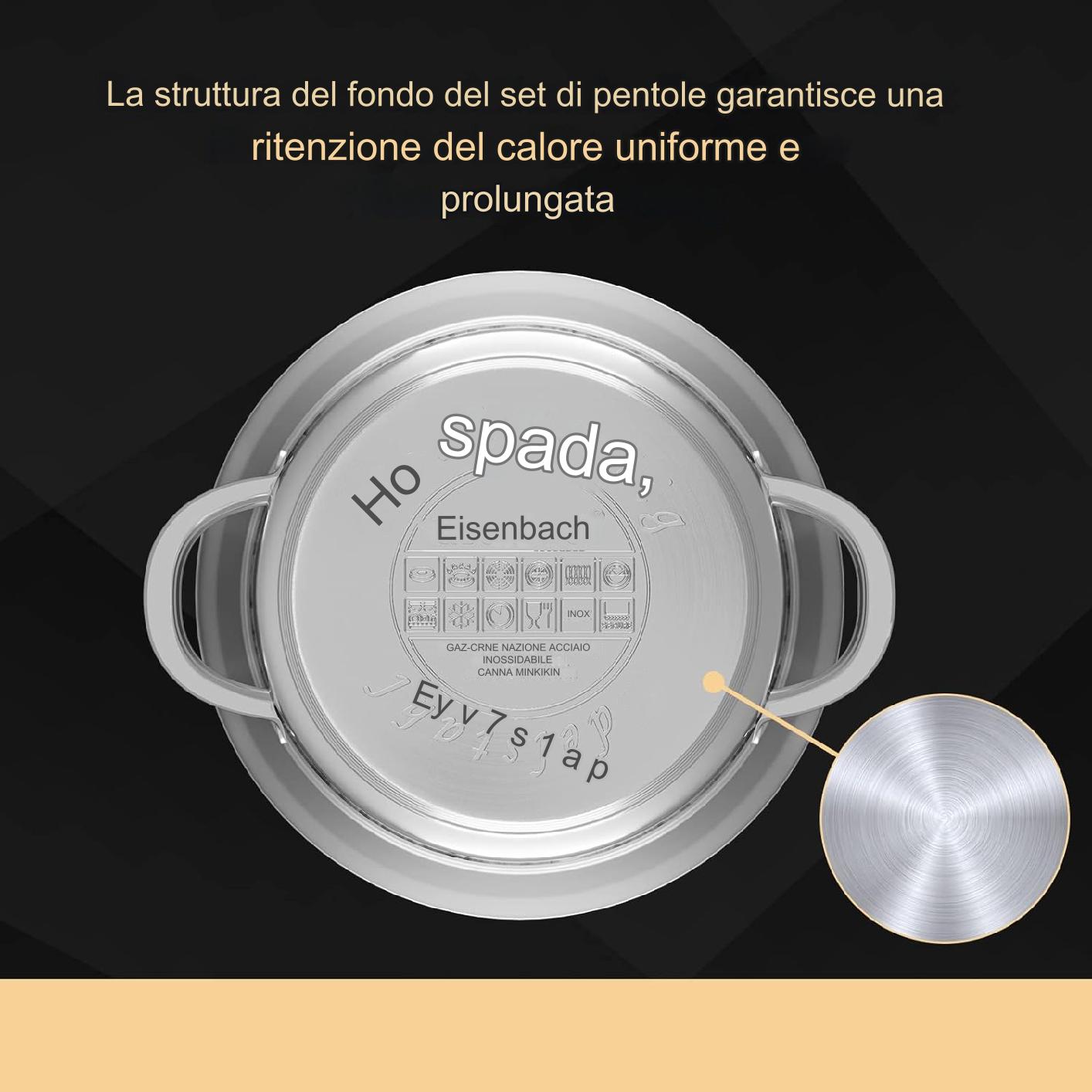 Set pentole Eisenbach 10 pezzi per cucina quotidiana