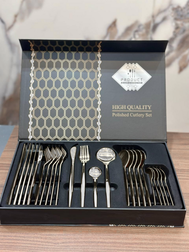 Set Posate 36 Pezzi in Acciaio Inox Silver