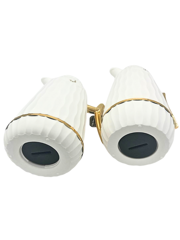 Set 2 Thermos Elite - Eleganza Organica in Bianco e Oro o Nero & Argento.