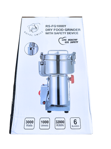 Royal Swiss® Mulino Elettrico 350g Macinacaffè in Acciaio Inox Macina per Cereali Caffè