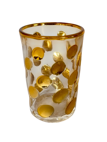 Set 12 Bicchieri oro dorati a poix da te