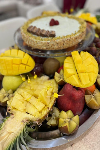 Piatto da servizio frutta carne verdure in acciaio inox 70 CM 60 CM di Grandi dimensioni da portata