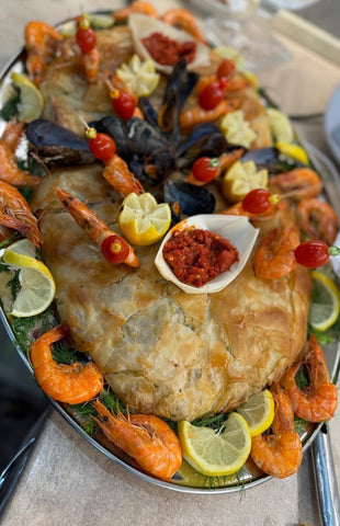 Piatto da servizio frutta carne verdure in acciaio inox 70 CM 60 CM di Grandi dimensioni da portata