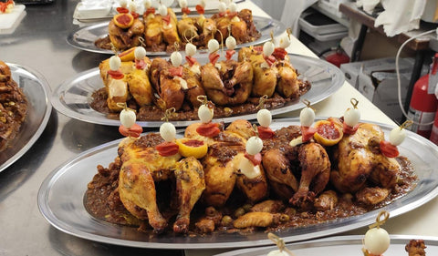 Piatto da servizio frutta carne verdure in acciaio inox 70 CM 60 CM di Grandi dimensioni da portata