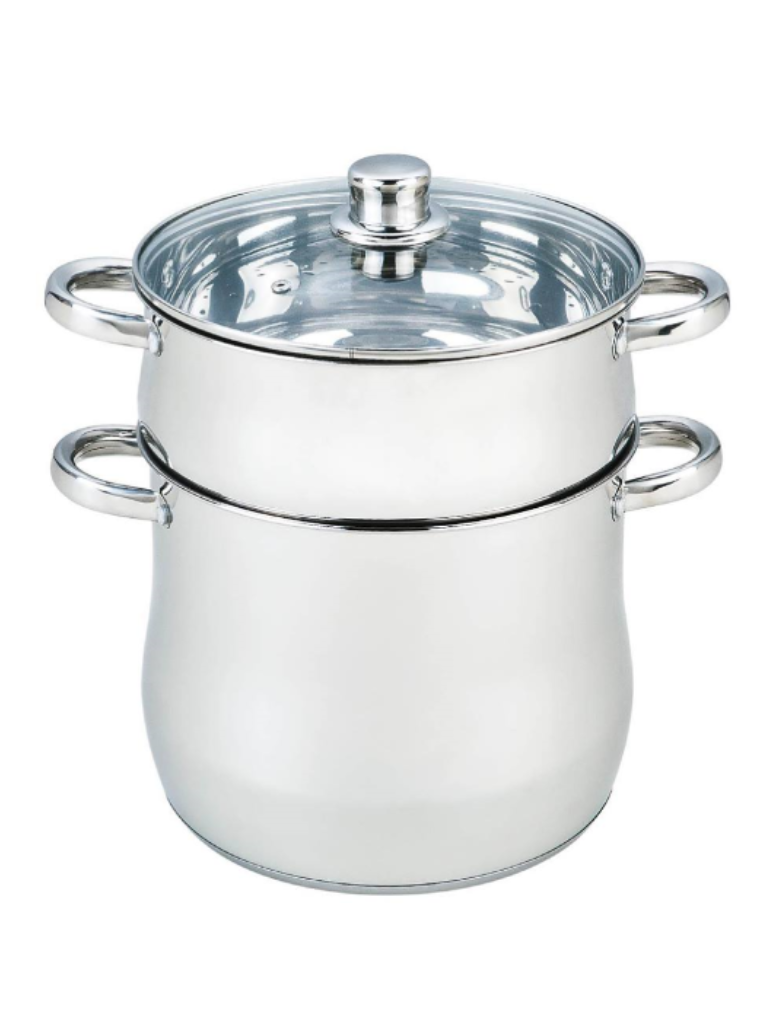 Couscoussiera a induzione in acciaio inox per cous cous marocchino