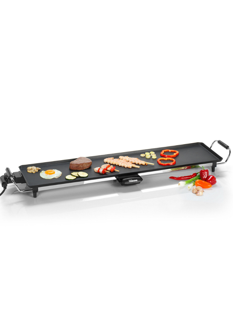 Piastra Elettrica Royal Swiss 90x23 cm 2000W Effetto Pietra Antiaderente