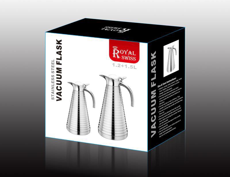 Royal Swiss set 2 thermos inox per te caffe e infusi