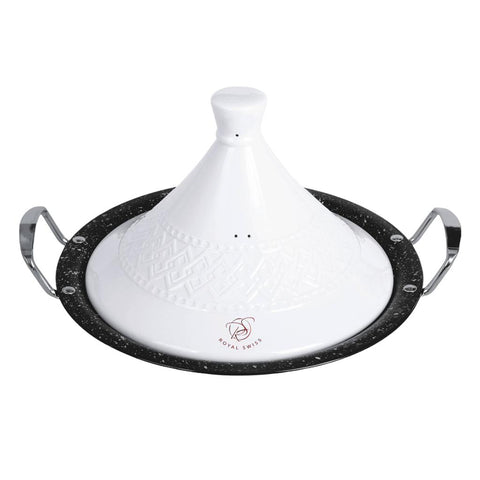 Tajine Marocchina ad Induzione con rivestimento antiaderente Da 34 CM Adatto a tutti i tipi di fornelli