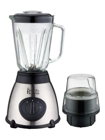 Frullatore Mixer In Acciaio Inox Royal Swiss Caraffa da 1.5L