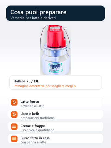 Hallaba preparazioni latte fresco lben kefir creme frappe burro fatto in casa