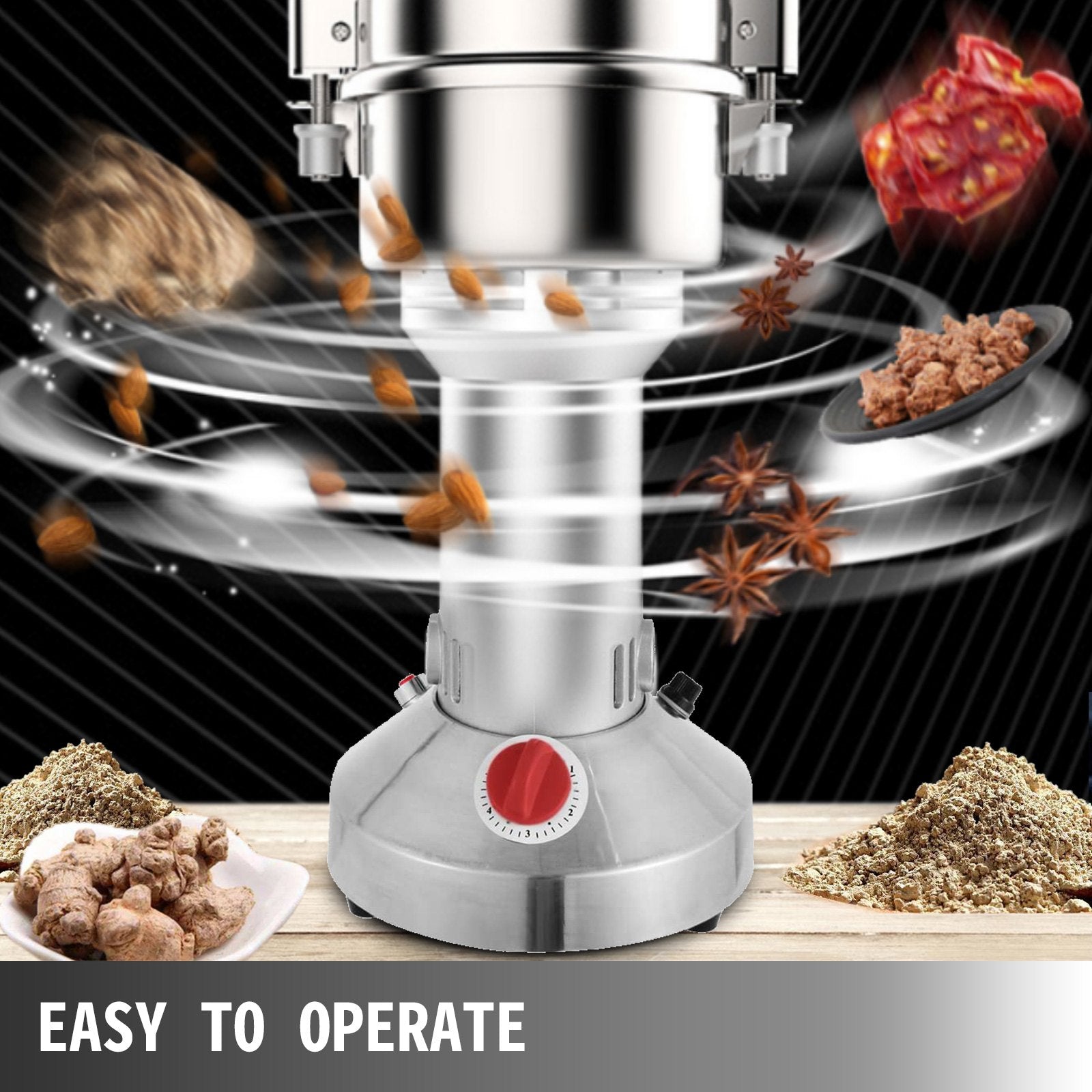 Royal Swiss® Mulino Elettrico 350g 1000g 150g Macinacaffè in Acciaio Inox Macina per Cereali Caffè