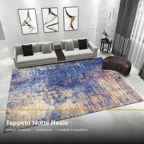 Tappeto Zahiali Notte Reale in ambiente soggiorno