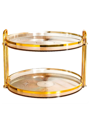 Vassoio Porta Dolci Da Portata Frutta Secca 2 Piani Scomparti