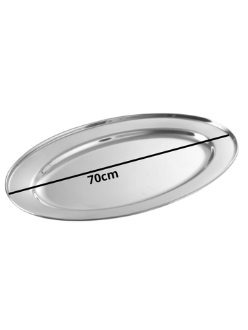 Piatto da servizio frutta carne verdure in acciaio inox 70 CM 60 CM di Grandi dimensioni da portata